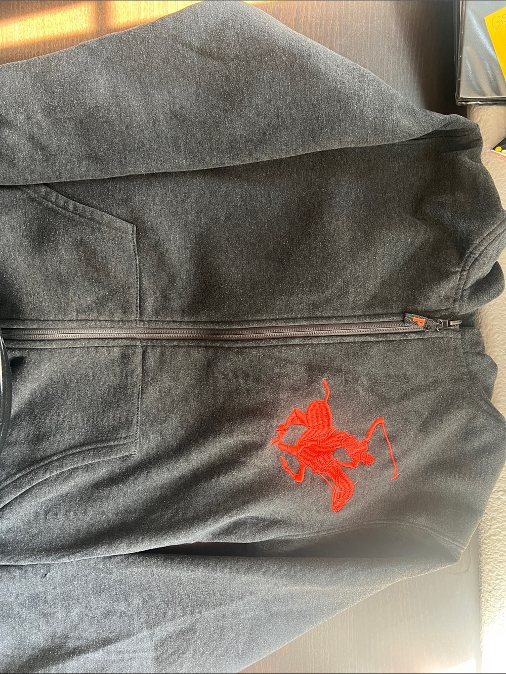 Beverly Hills Polo Club Black Hoodie with Red & White Logo